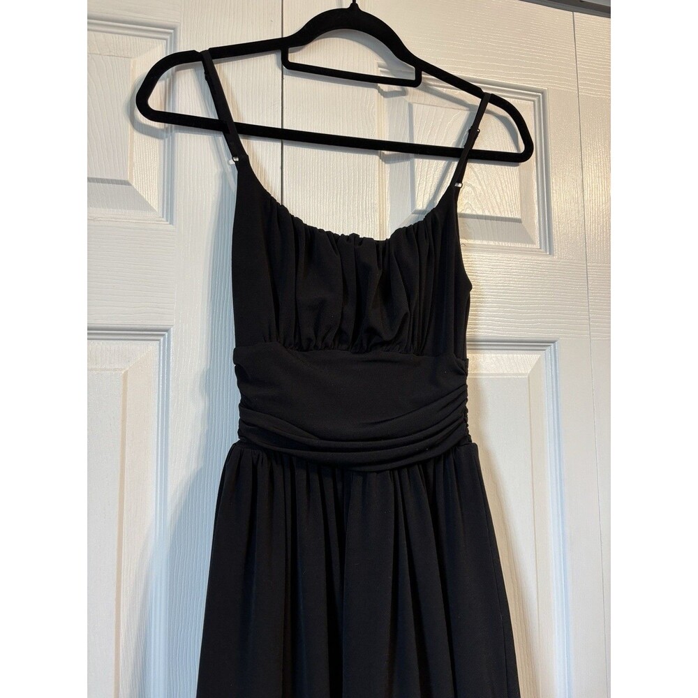 VTG Noticeable Mini Dress Womens Small Black Empire Waist Made In USA Party Hoco